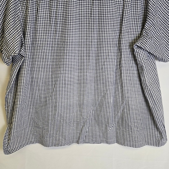 Vtg Quacker Factory Gingham Watermelon Themed Short Sleeve Button Down Shirt, 3X - Picture 12 of 13